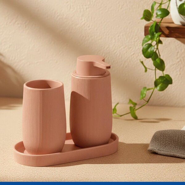 Organizer da bagno marrone in ceramica Fablo – Wenko