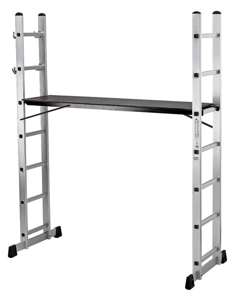 Mini Ponteggio Trabattello Scala in Alluminio Portata max 120 Kg