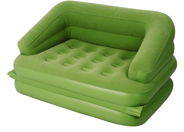 Divano Letto Materasso Gonfiabile 5 in 1 con Pompa e Borsa Jilong Sofa Bed Verde