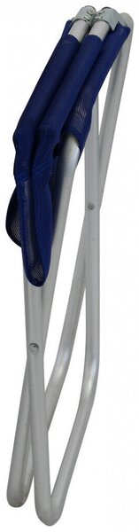 Sgabello Pieghevole 41x38x75 h cm in Alluminio e Textilene Blu