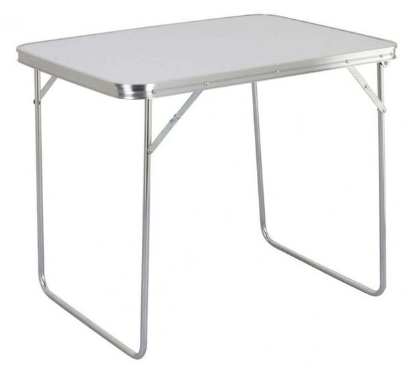 Tavolino 80x60x69 h cm in Acciaio Bianco