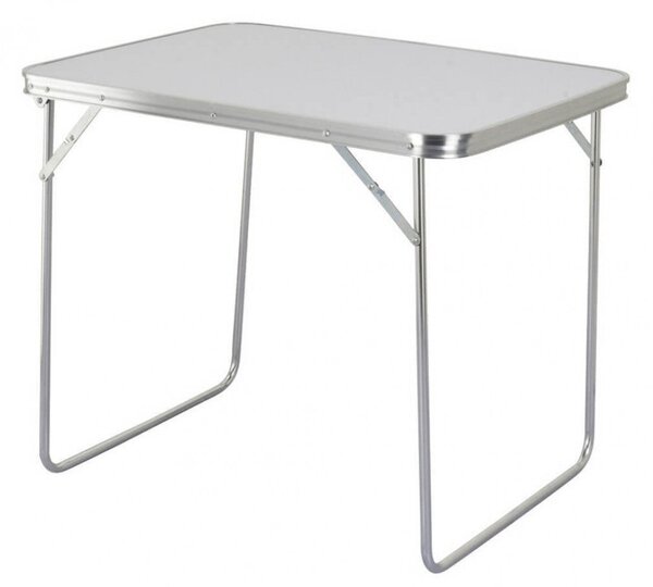 Tavolino 80x60x69 h cm in Acciaio Bianco
