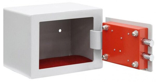Cassaforte a Mobile con Chiave 17x23x17 cm per Hotel Casa Jepsen Bianca