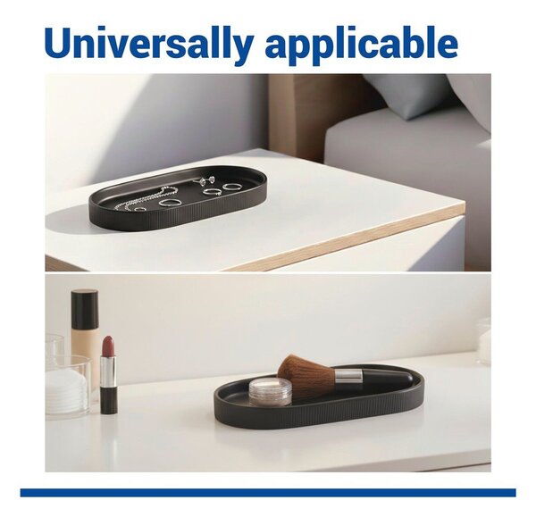 Organizer da bagno nero in ceramica Fablo – Wenko