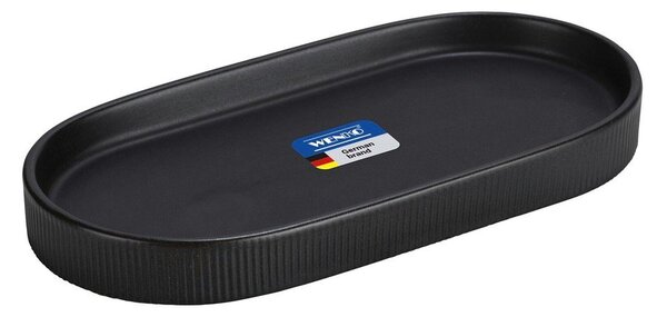 Organizer da bagno nero in ceramica Fablo – Wenko