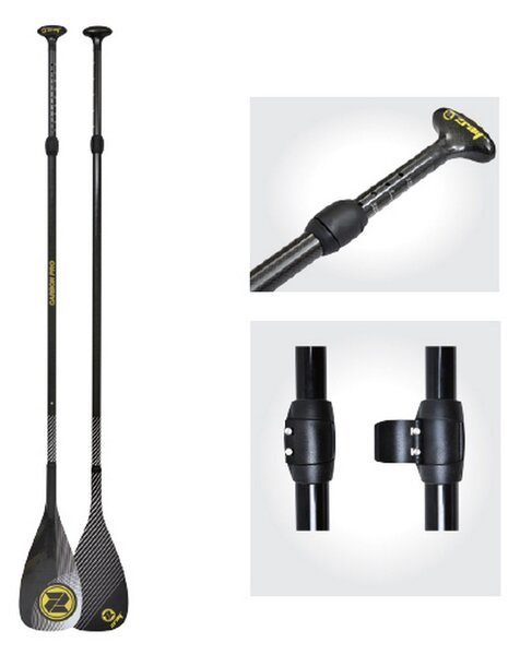 Remo Pagaia Estensibile 165-215cm in Carbonio a Pala Singola per SUP Zray Carbon PRO