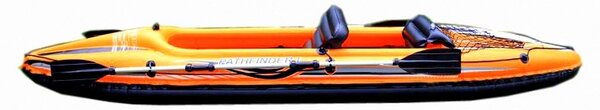 Kayak Gonfiabile Monoposto ZRAY Pathfinder-I con Pagaia a Doppia Pala e Pompa Mantice
