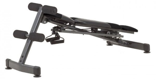 Panca Richiudibile Multifunzione con Cavi Elastici 120Kg Max Everfit Wbk-600 Flexi Fit