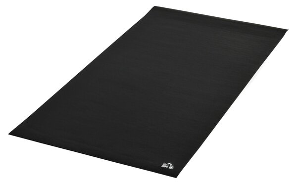 Tappeto Palestra Ammortizzante 180x90x0,6 cm in PVC Nero