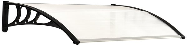Pensilina Tettoia in Policarbonato 75x120 cm Trasparente