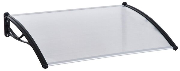 Pensilina Tettoia in PVC e Plastica 140x80 cm Trasparente