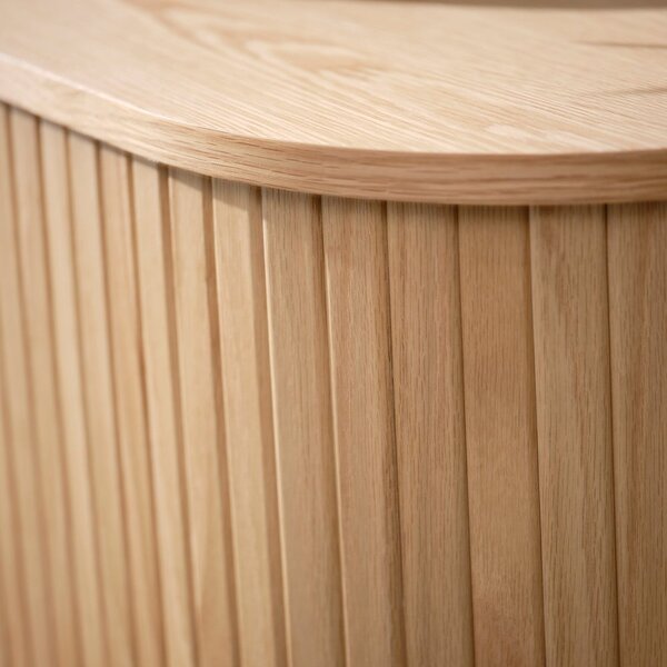 Credenza color naturale effetto rovere 100x118 cm Nola - Unique Furniture