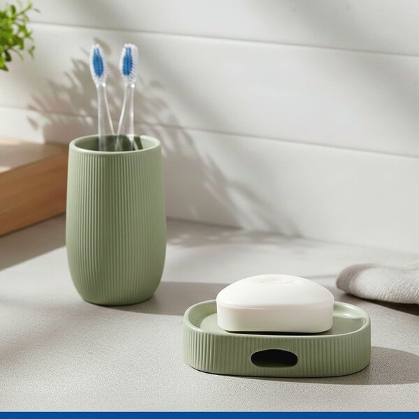 Portasaponetta verde in ceramica Fablo – Wenko