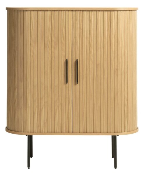 Credenza color naturale effetto rovere 100x118 cm Nola - Unique Furniture