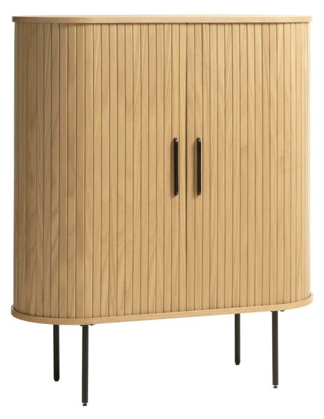 Credenza color naturale effetto rovere 100x118 cm Nola - Unique Furniture