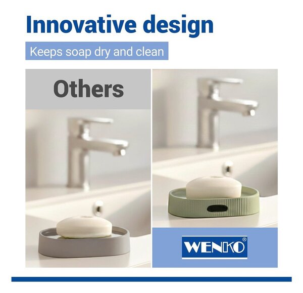 Portasaponetta verde in ceramica Fablo – Wenko