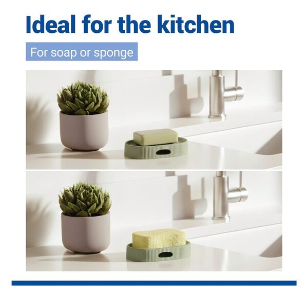 Portasaponetta verde in ceramica Fablo – Wenko