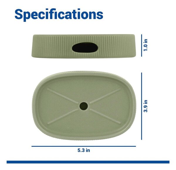 Portasaponetta verde in ceramica Fablo – Wenko