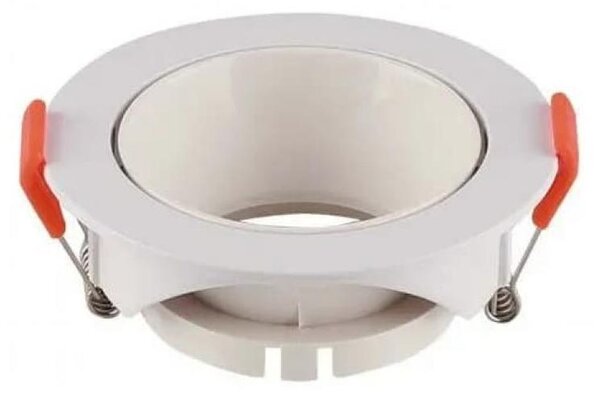 V-TAC VT-931 portafaretto led da incasso rotondo faretto GU10 colore bianco in policarbonato sku 6636