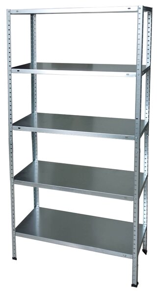 Scaffale 5 Ripiani in Metallo Galvanizzato Fadi Silver