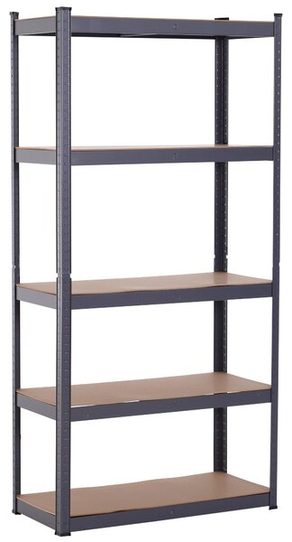 Scaffale per Carichi Pesanti in Metallo 5 Ripiani Regolabili 90,5x40x180 cm