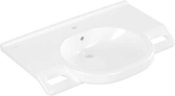 Villeroy & Boch ViCare lavabo, 1 trou pour robinet, avec trop-plein, non rectifié, 800x550mm, 41208001, 41208001