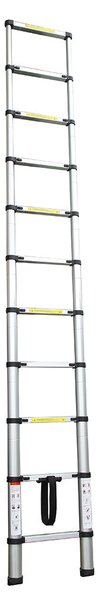 Scala Telescopica Estensibile Salvaspazio 10 Gradini Altezza Max 320 cm