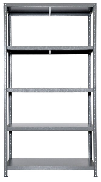 Scaffale in Metallo 5 Ripiani 100x40x187 cm Ettore Grigio Martellato