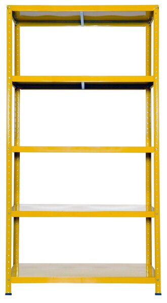 Scaffale in Metallo 5 Ripiani 100x40x187 cm Ettore Giallo