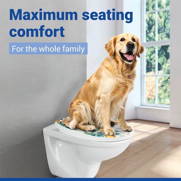 Sedile WC con chiusura Easy-Close (automatica) 36,5 x 45 cm Alberola – Wenko