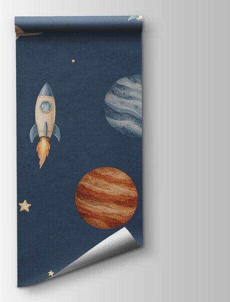 Carta da parati Un'avventura cosmica a tutta velocità, Carta da parati Spazio, Carta da parati popolare - Tapeko.it