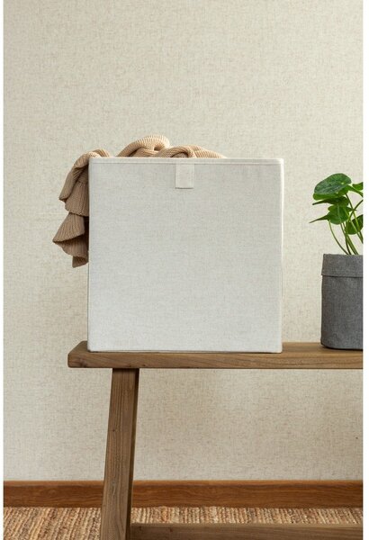 Scatola beige in tessuto 32x31,5x31,5 cm Soft Storage Cube – Bigso