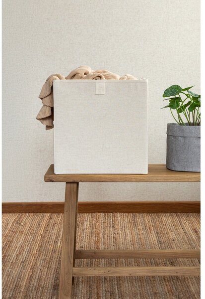 Scatola beige in tessuto 32x31,5x31,5 cm Soft Storage Cube – Bigso