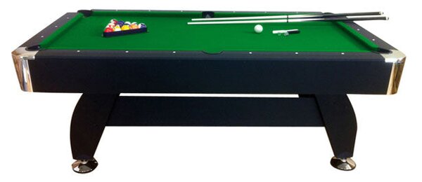 Tavolo da Biliardo Professionale Panno Verde 188x96 cm Lanzoni 7 Piedi Green Season