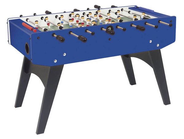 Calciobalilla in Mdf Blu con Aste Uscenti e Gambe Pieghevoli Garlando F-20