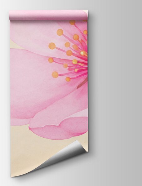 Carta da parati Mazzo di fiori rosa, Carta da parati Alberi, Carta da parati popolare - Tapeko.it