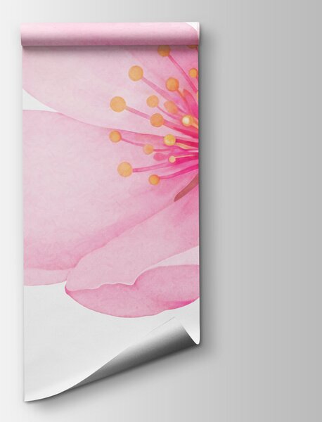 Carta da parati Mazzo di fiori rosa, Carta da parati Alberi, Carta da parati popolare - Tapeko.it
