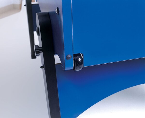 Calciobalilla in Mdf Blu con Aste Rientranti e Gambe Pieghevoli Garlando Foldy