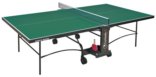 Tavolo da Pin Pong con Piano Verde e Ruote per Interno Garlando Advance Indoor