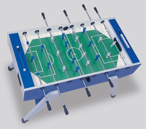 Calciobalilla in Mdf Blu con Aste Rientranti Garlando G-2000 Weatherproof