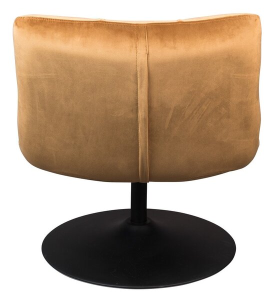 Poltrona in velluto color senape Bar - Dutchbone