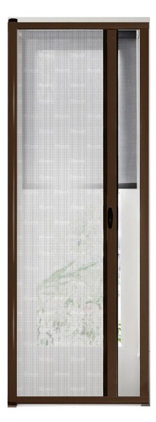 Zanzariera a Rullo per Porte 150x250 cm in Alluminio Marrone