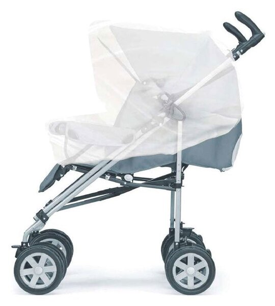 Zanzariera Universale per Passeggino e Carrozzina in Poliestere Elastico Bianca