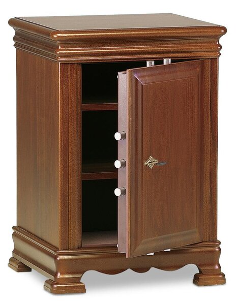 Cassaforte A Mobile Rivestita In Legno Serie Chiave Doppia Mappa Technomax 730x535x445mm