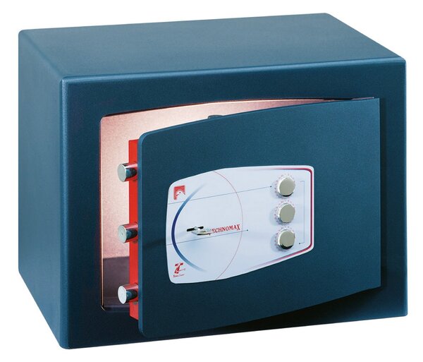 Cassaforte A Mobile A Chiave + Combinazione Serie Gold Technomax 220x350x300mm