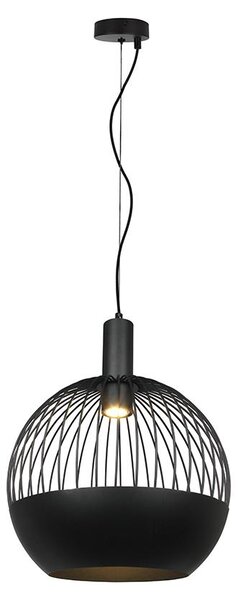V-TAC Lampadario a Sospensione Sfera Ø400mm Attacco GU10 Max 5W Nero Opaco SKU 24118