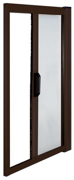 Zanzariera Avvolgibile Marrone per Porta e Balcone a Molla 160X250Cm