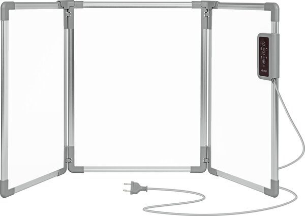 Mi-Heat Riscaldatore a infrarossi da scrivania 53x108cm 350W MI-FAH-53108 bianco