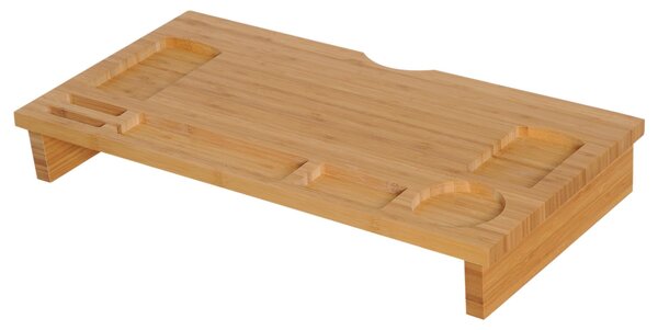 Supporto per Monitor PC in Bambù Naturale 60x30x8.5 cm