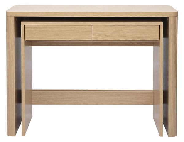 Console d'appoint con cassetti finitura legno chiaro quercia L110 cm ENOLA